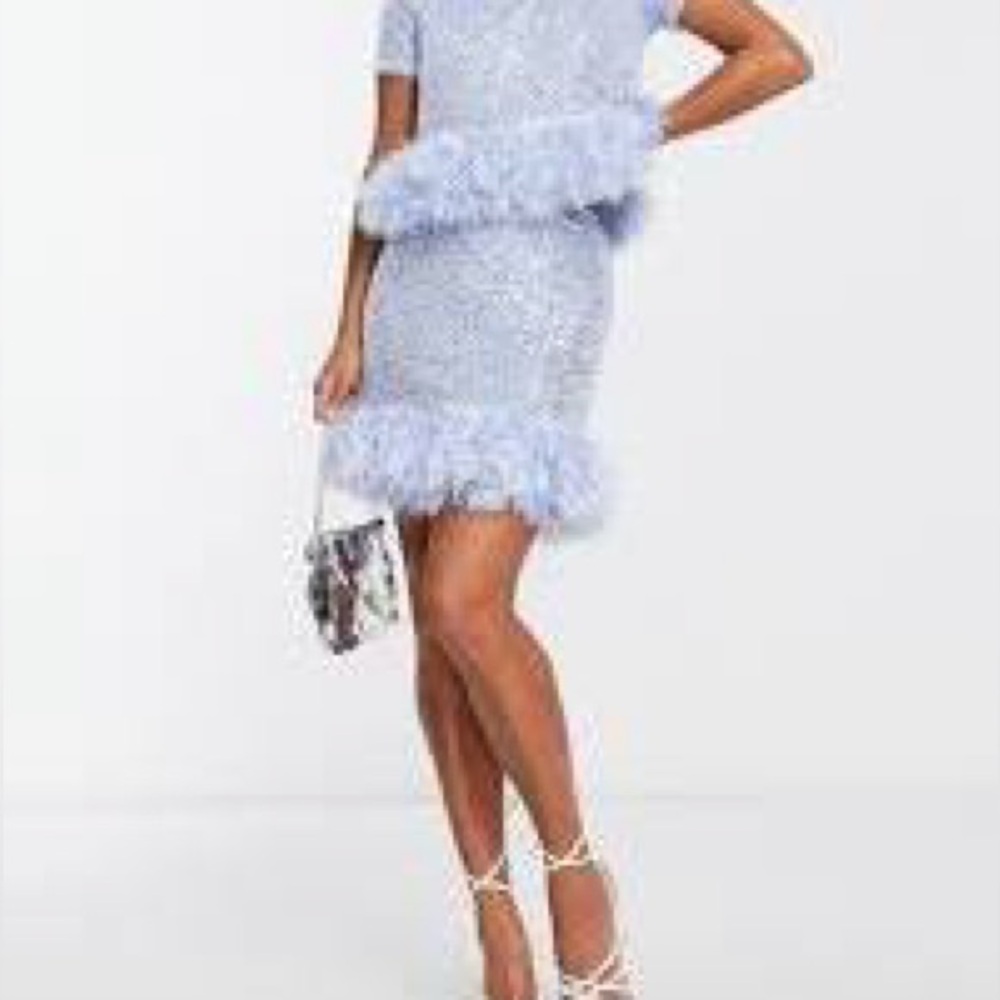 Sparkling Silver Mini Dress
